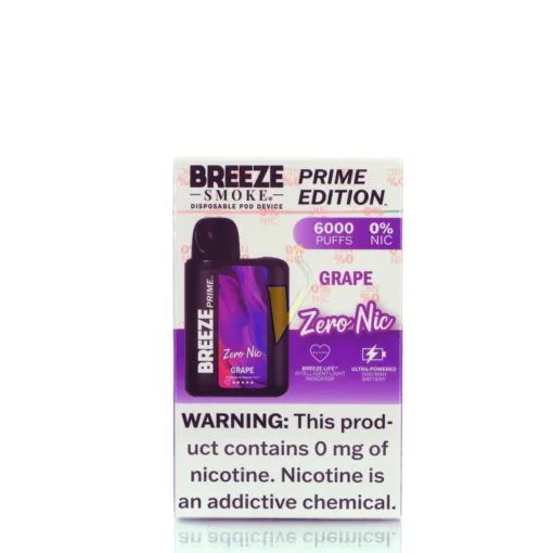 Breeze Prime Zero Nic Disposable Vape