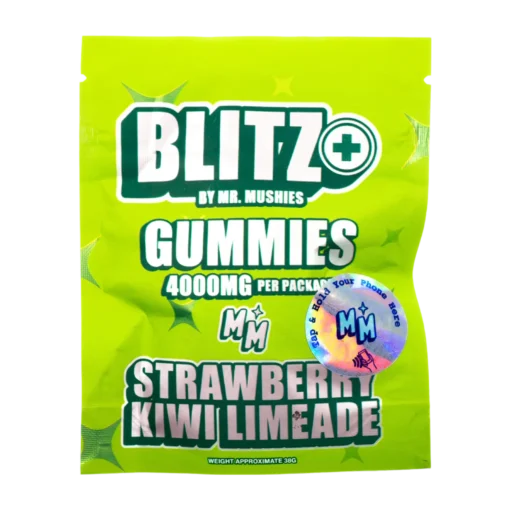 Blitz By Mr. Mushie | Strawberry Kiwi Lime | 3600mg Shroom | 400MG D9