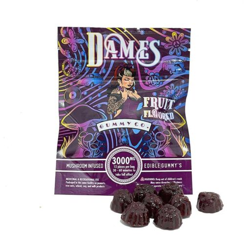 Dames Mushroom Infused Gummies – 3000mg